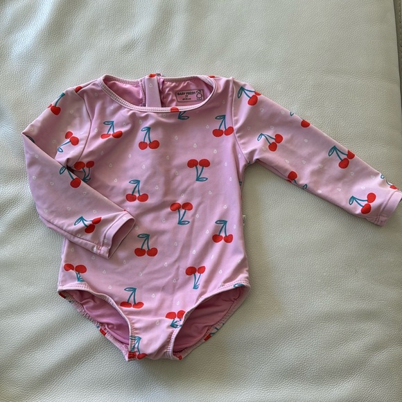 Baby Fresh Cherry Long Sleeve Swimsuit - Picture 1 of 5